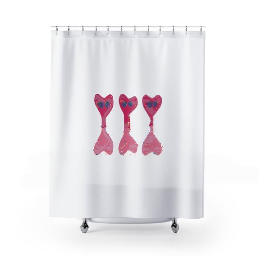 Love TRI ACRB Shower Curtains