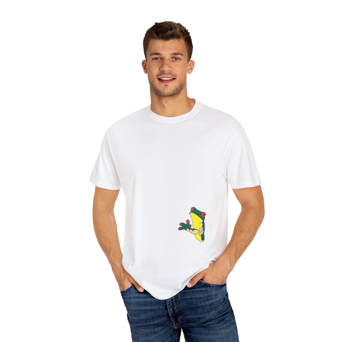 HI FROG Unisex Garment-Dyed T-shirt