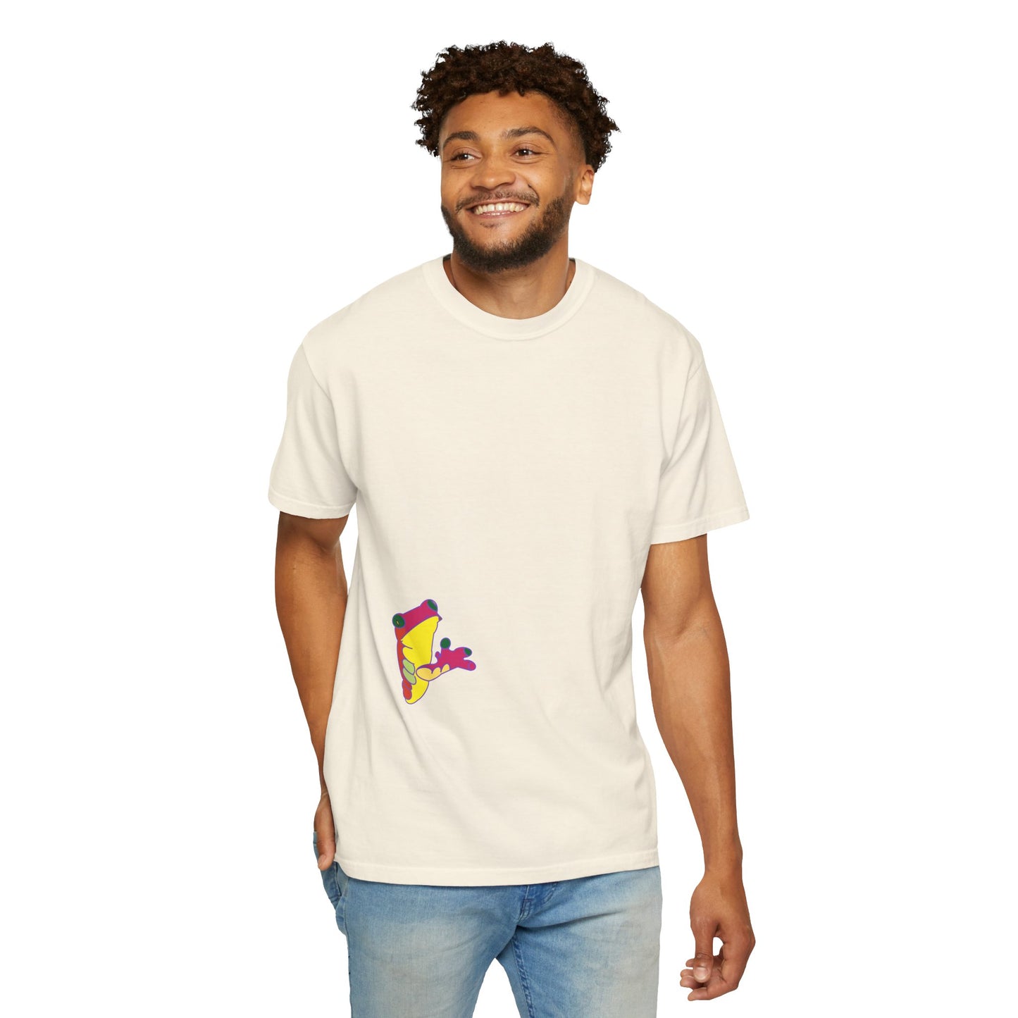 HI FROG Unisex Garment-Dyed T-shirt