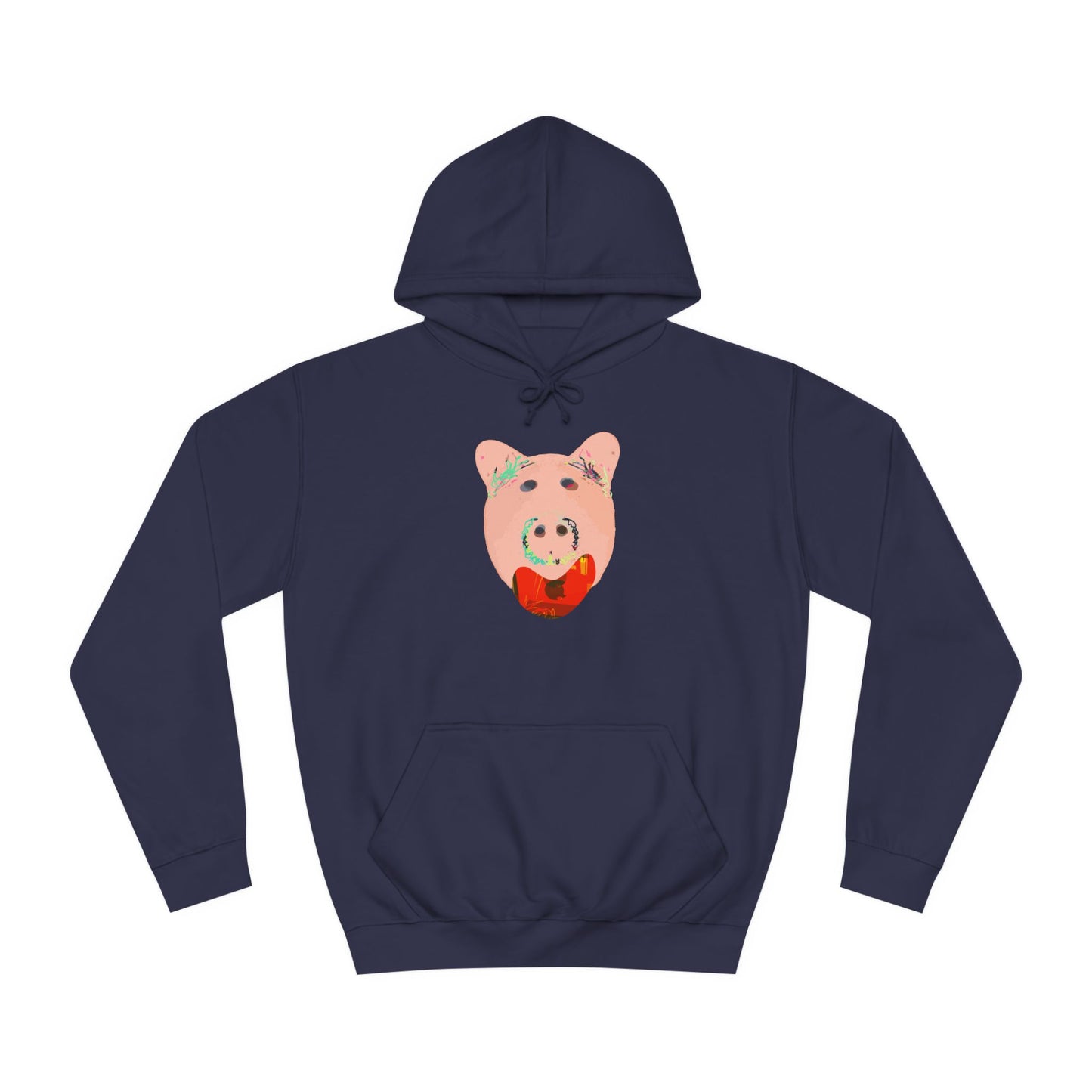 SINGING PIGGY Unisex College Hoodie