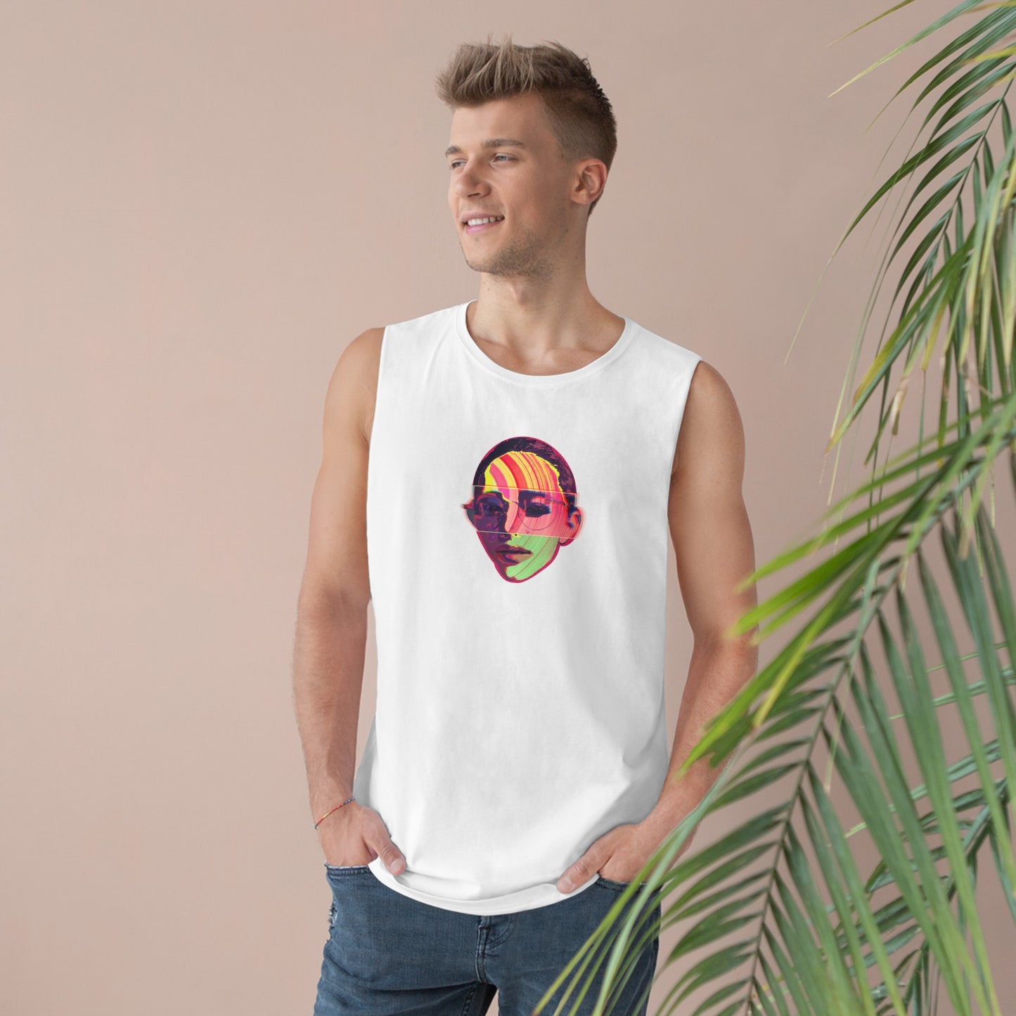 MOM ON GLASSESS  Unisex Barnard Tank