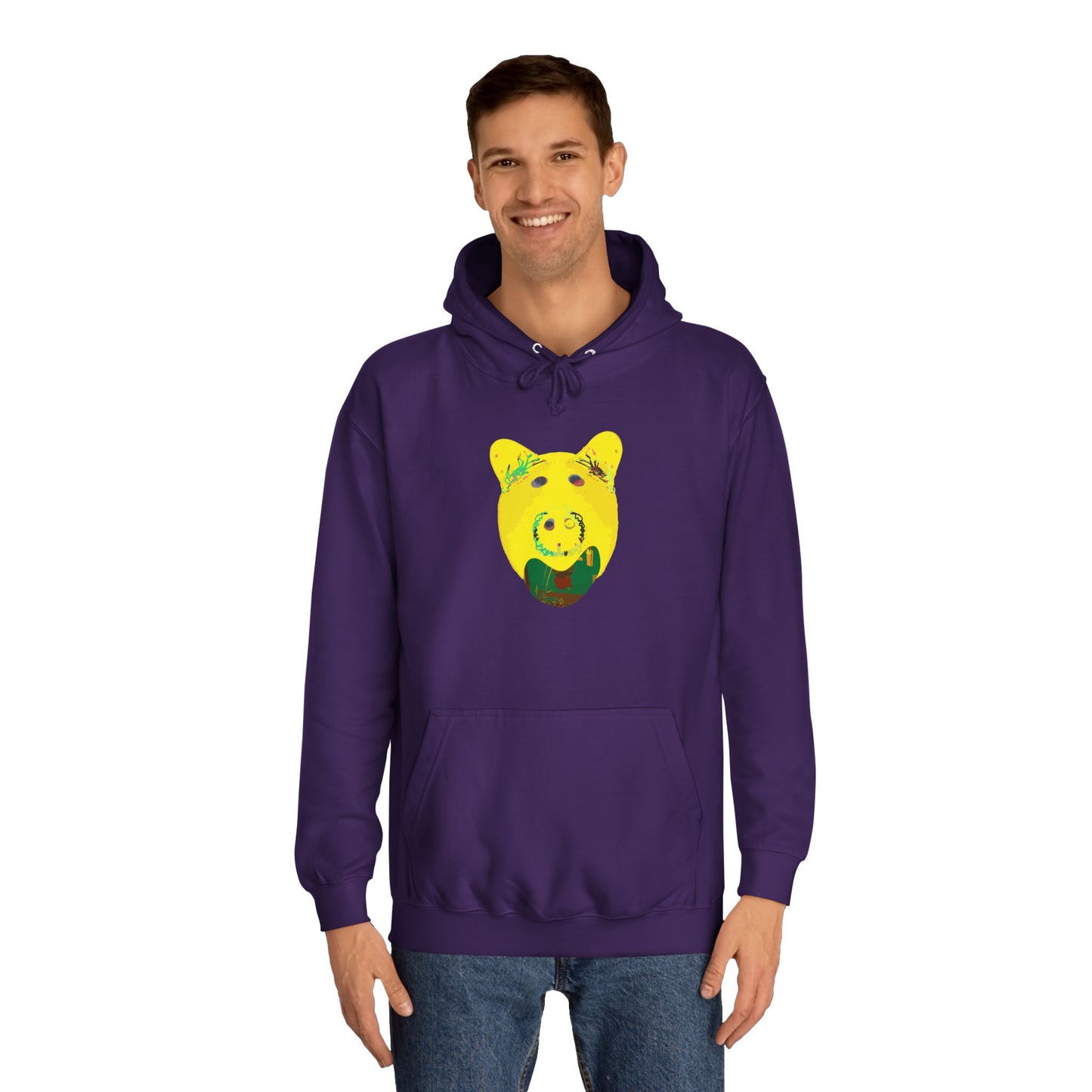 SINGING PIGGY Unisex College Hoodie