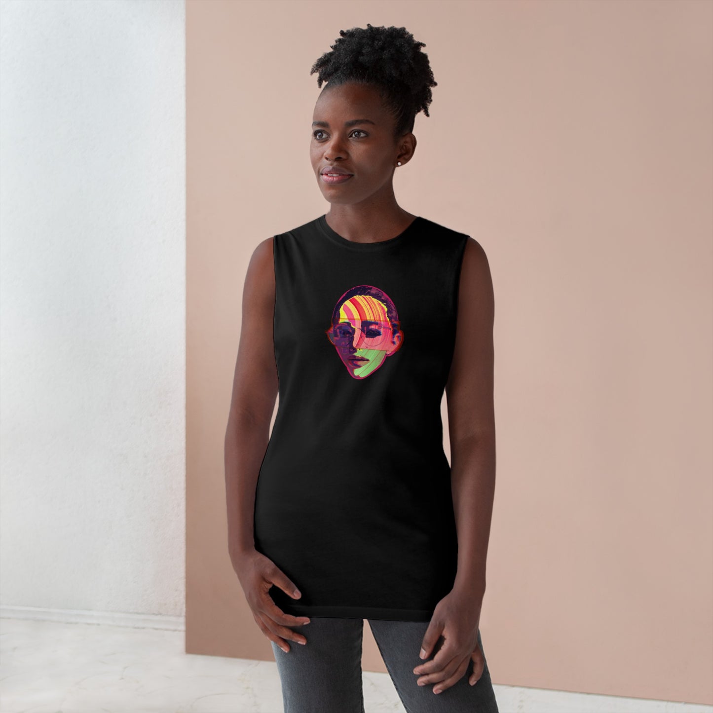 MOM ON GLASSESS  Unisex Barnard Tank