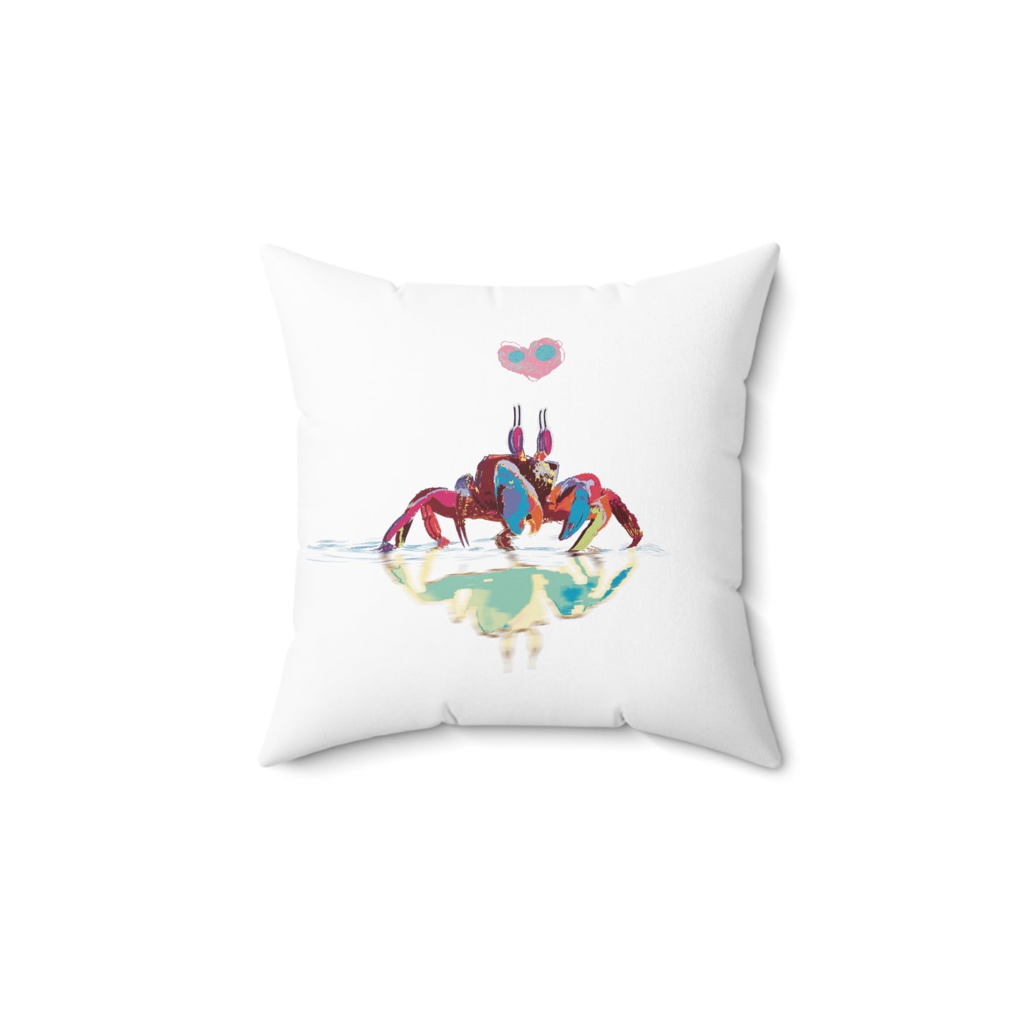 Love Crab PWRRB Spun Polyester Square Pillow