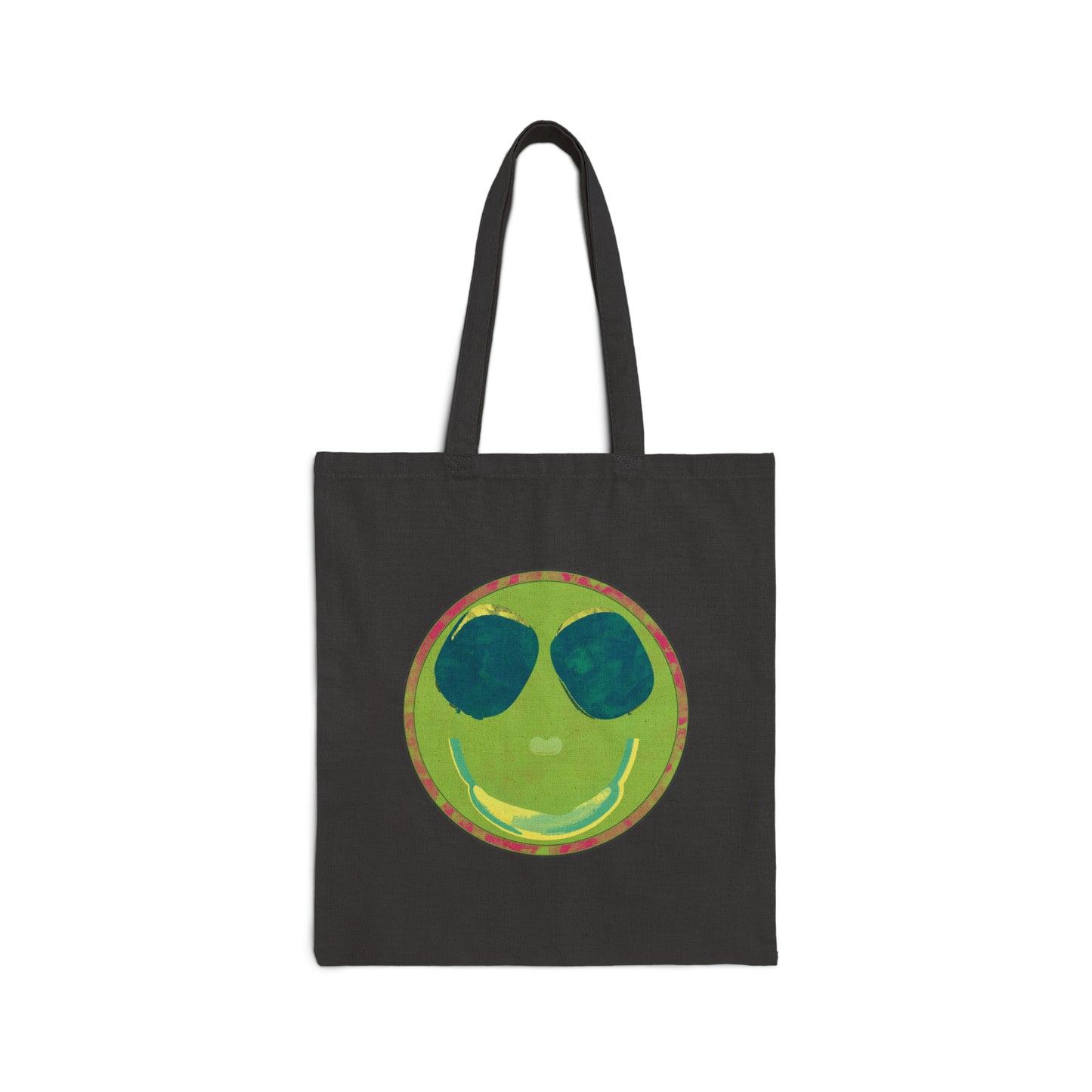 SMILE Cotton Canvas Tote Bag