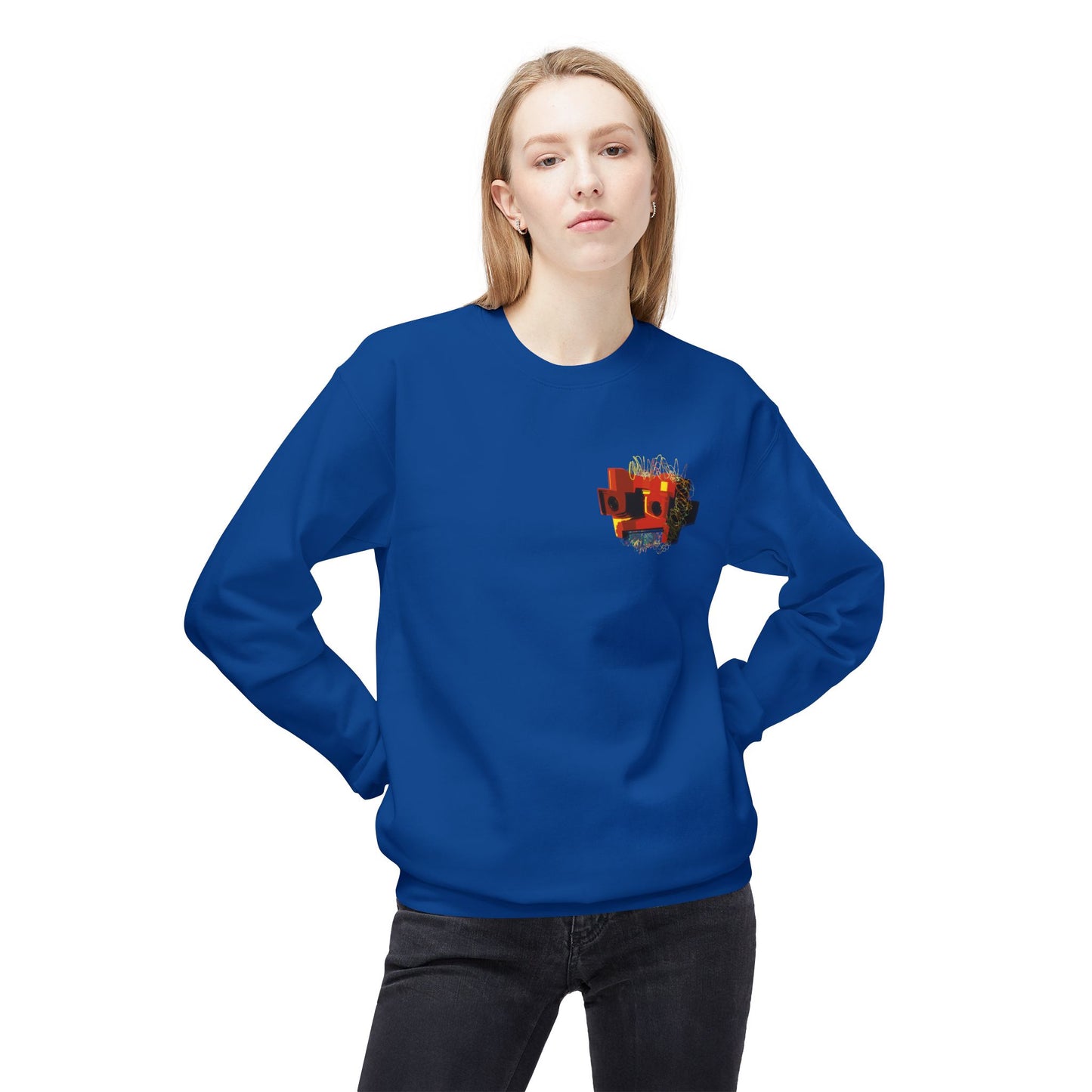 HAIRY ROBO Unisex Crewneck Sweatshirt