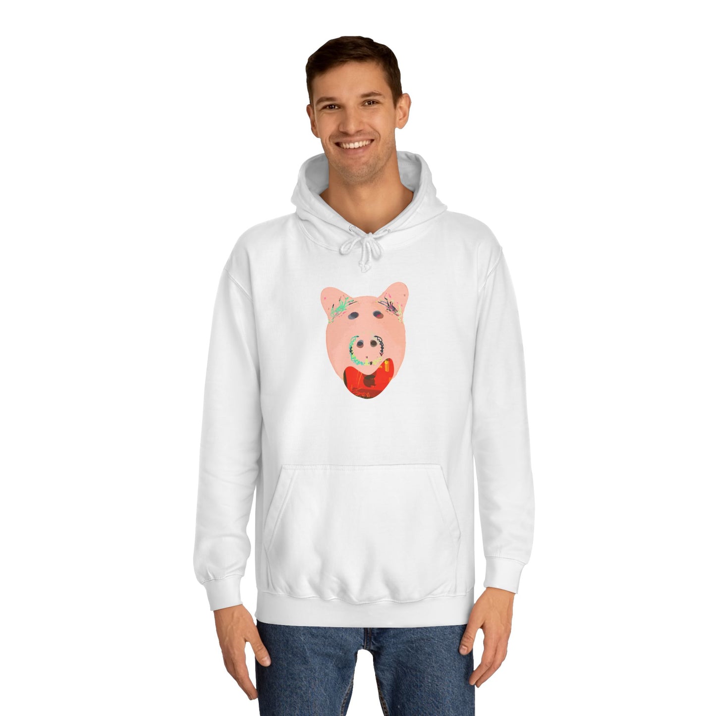 SINGING PIGGY Unisex College Hoodie