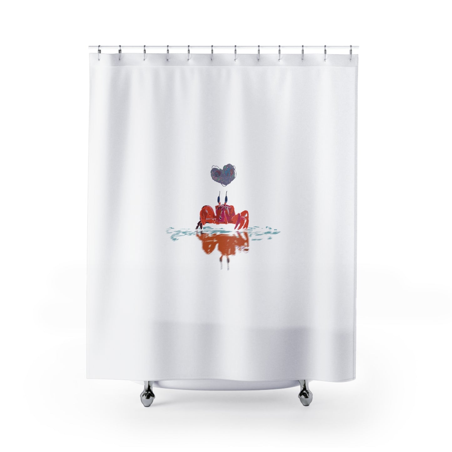 Love Crab SBR Shower Curtains