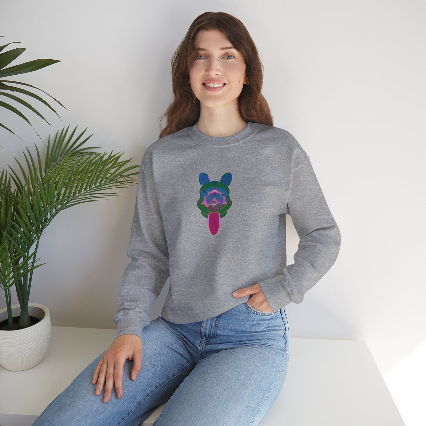 HAPPY DOG Unisex  Crewneck Sweatshirt