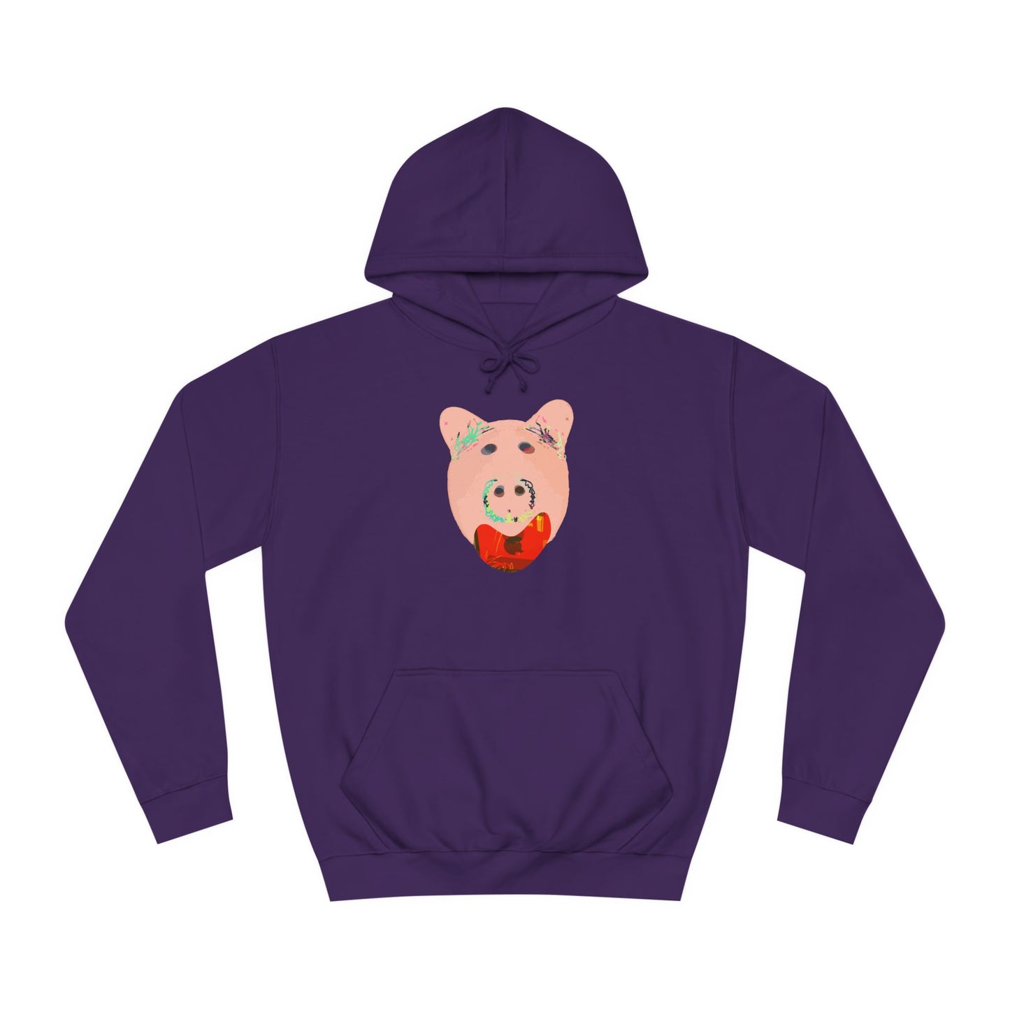 SINGING PIGGY Unisex College Hoodie