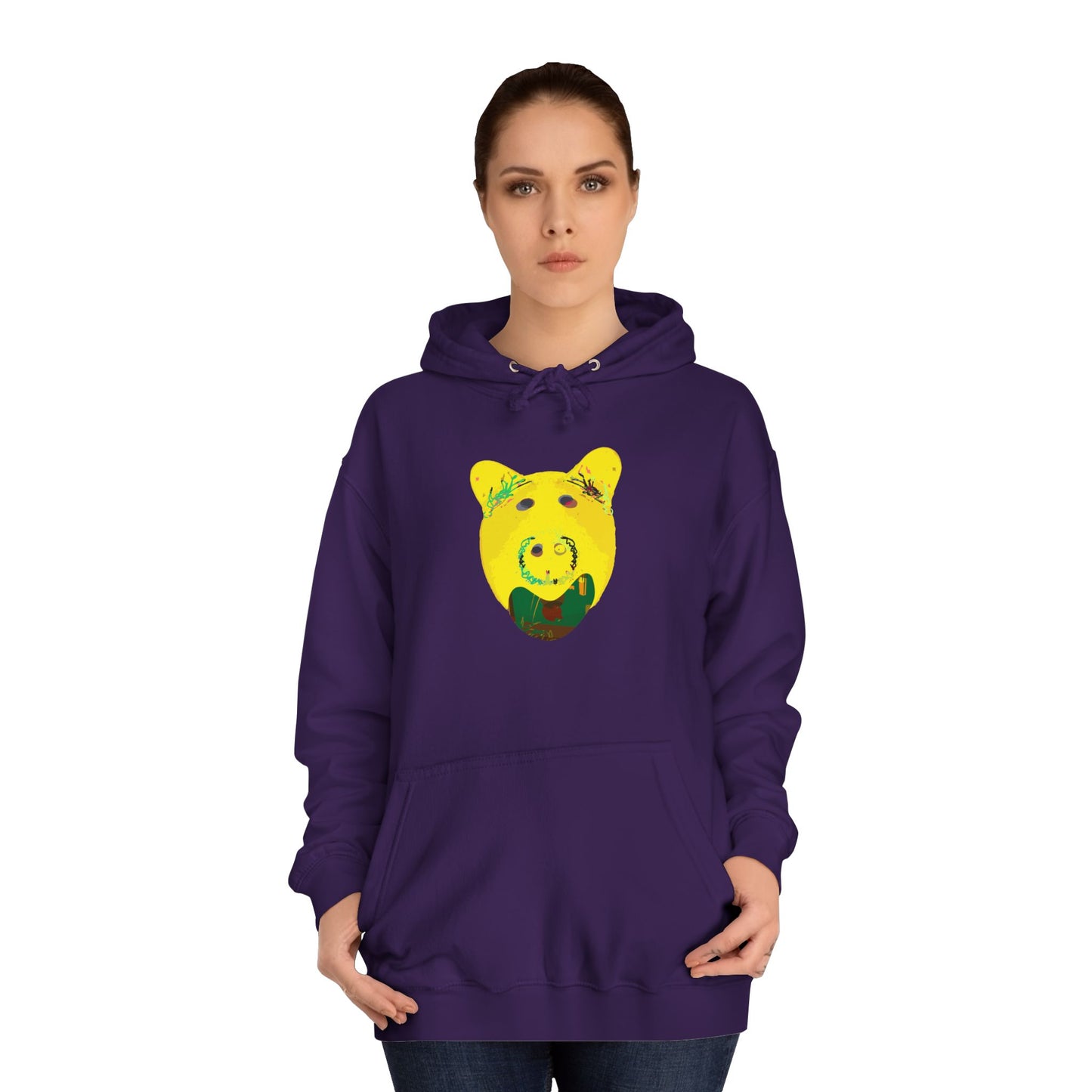 SINGING PIGGY Unisex College Hoodie