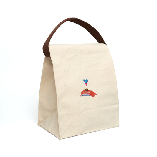 Love Sushi Canvas Lunch Bag With Strap