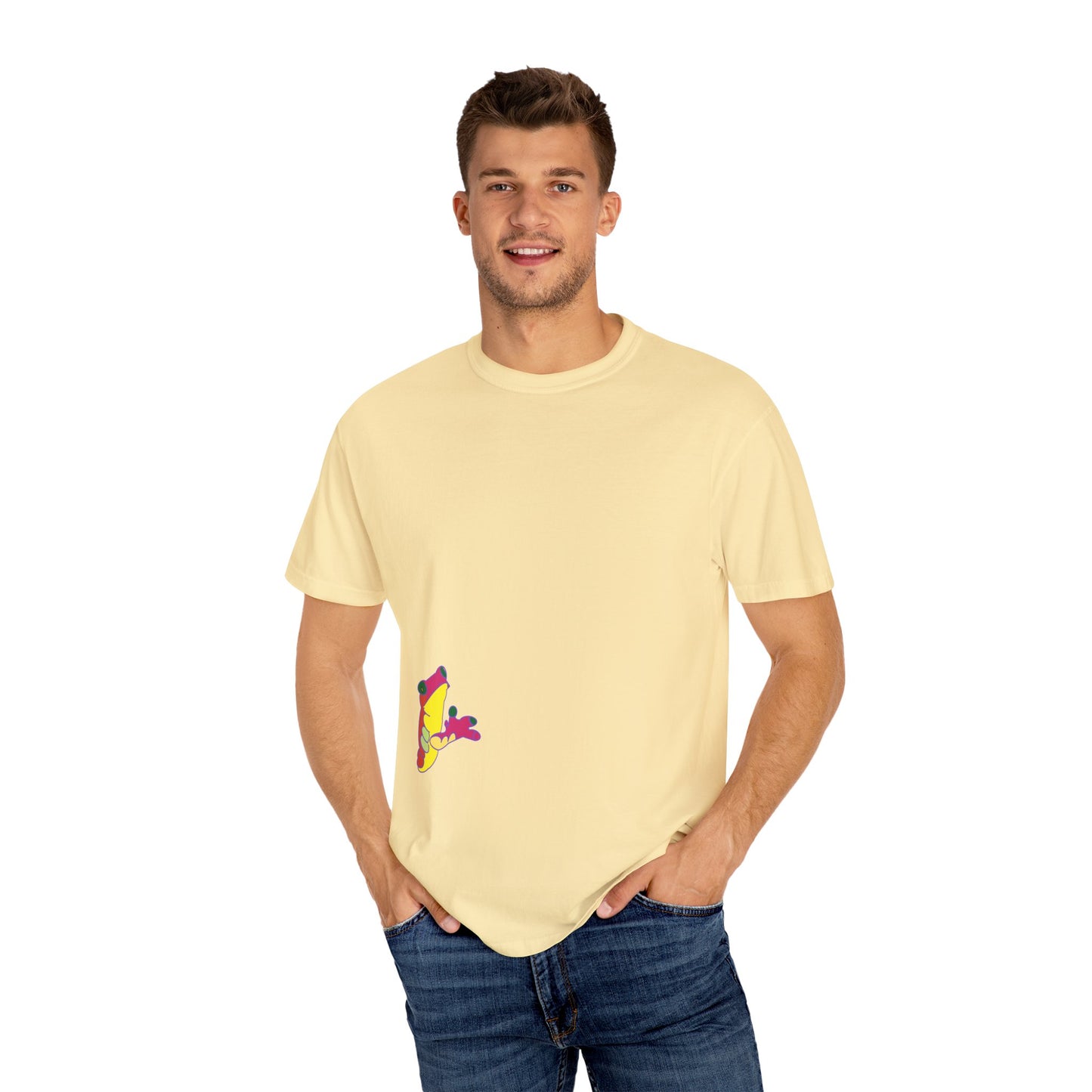 HI FROG Unisex Garment-Dyed T-shirt